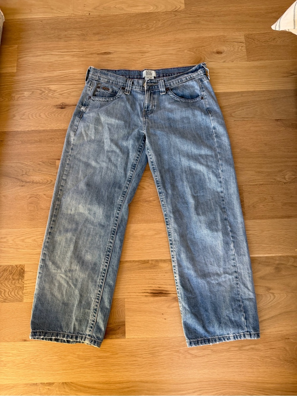 BDG women’s Faded Blue Straight Jeans